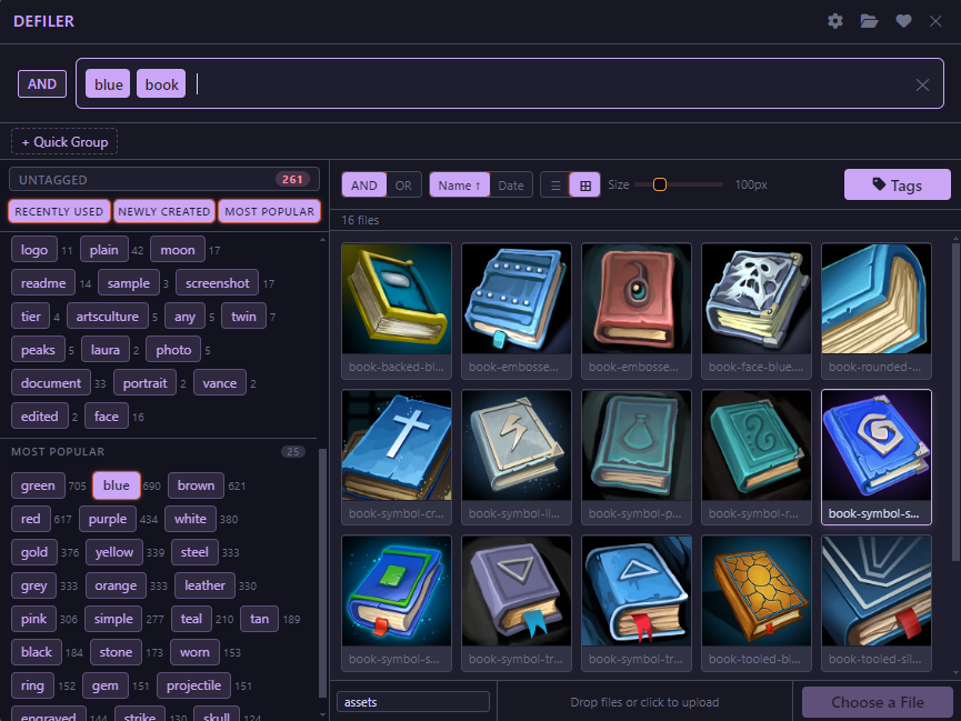 DEFILER Main Interface
